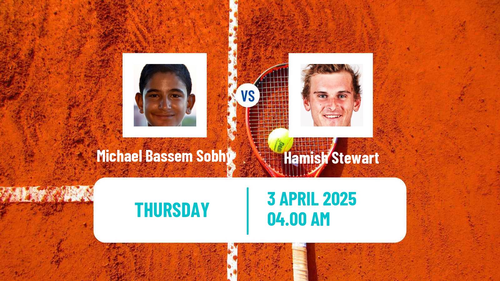 Tennis ITF M15 Sharm Elsheikh 10 Men Michael Bassem Sobhy - Hamish Stewart
