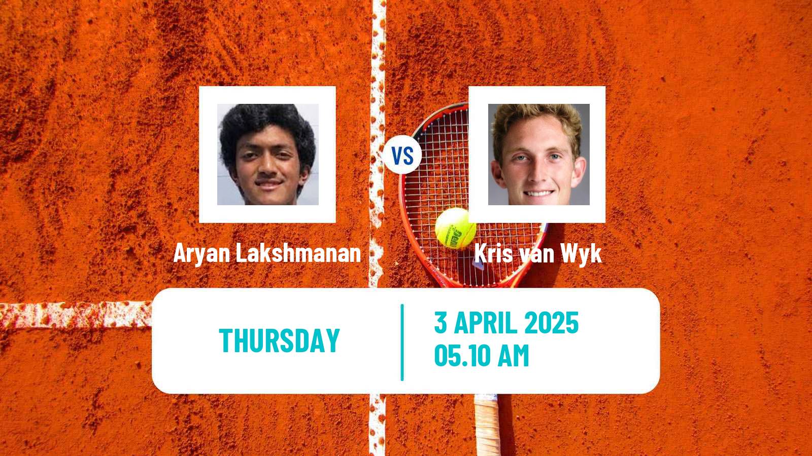 Tennis ITF M15 Sharm Elsheikh 10 Men Aryan Lakshmanan - Kris van Wyk