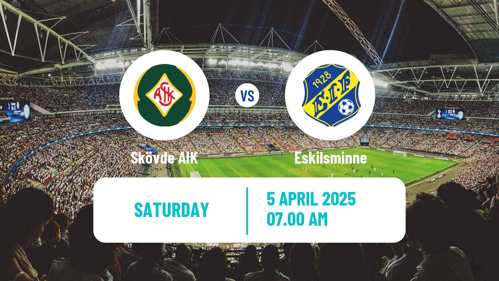 Soccer Swedish Division 1 Södra Skövde AIK - Eskilsminne