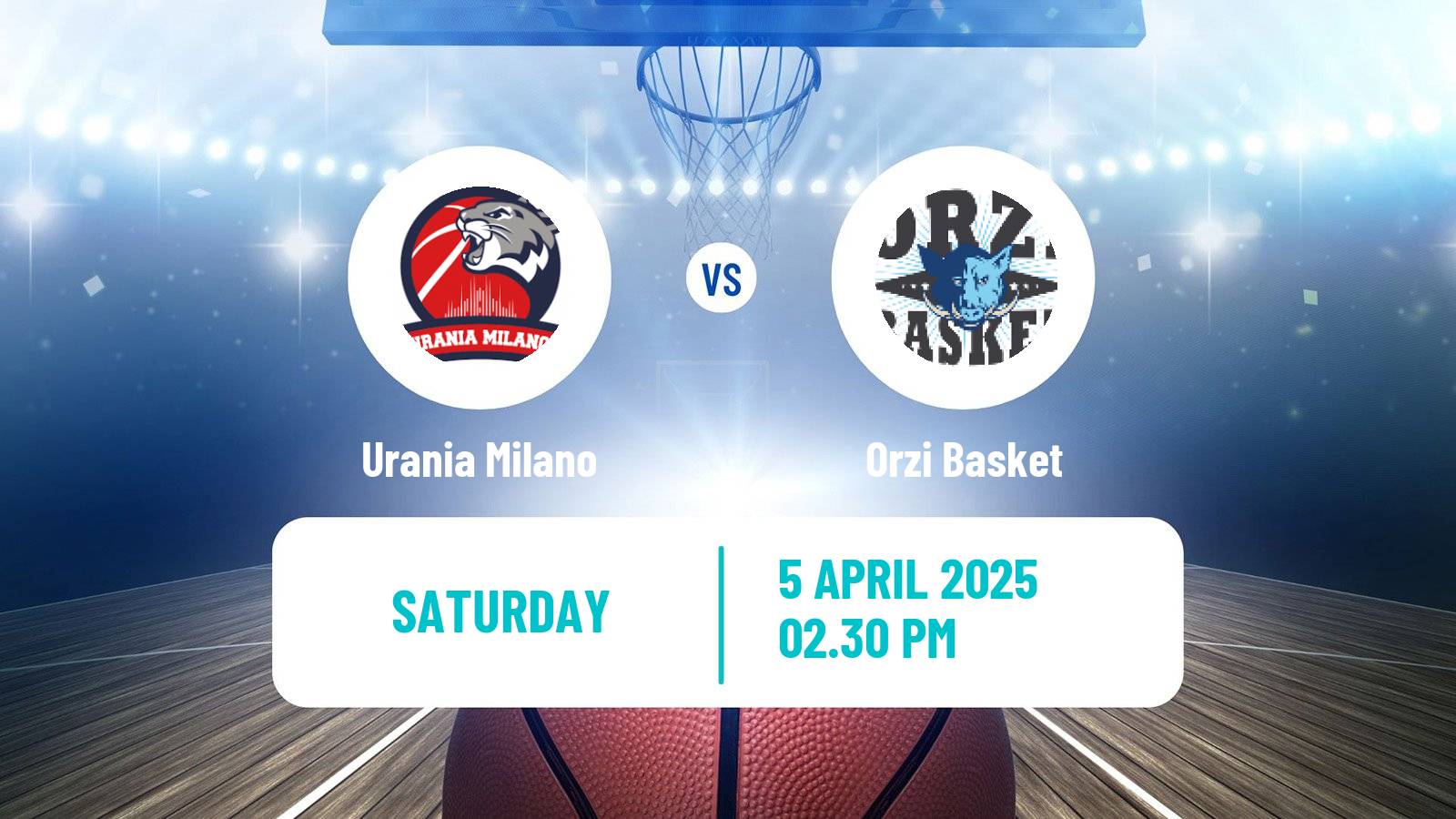 Basketball Italian Serie A2 Basketball Urania Milano - Orzi Basket