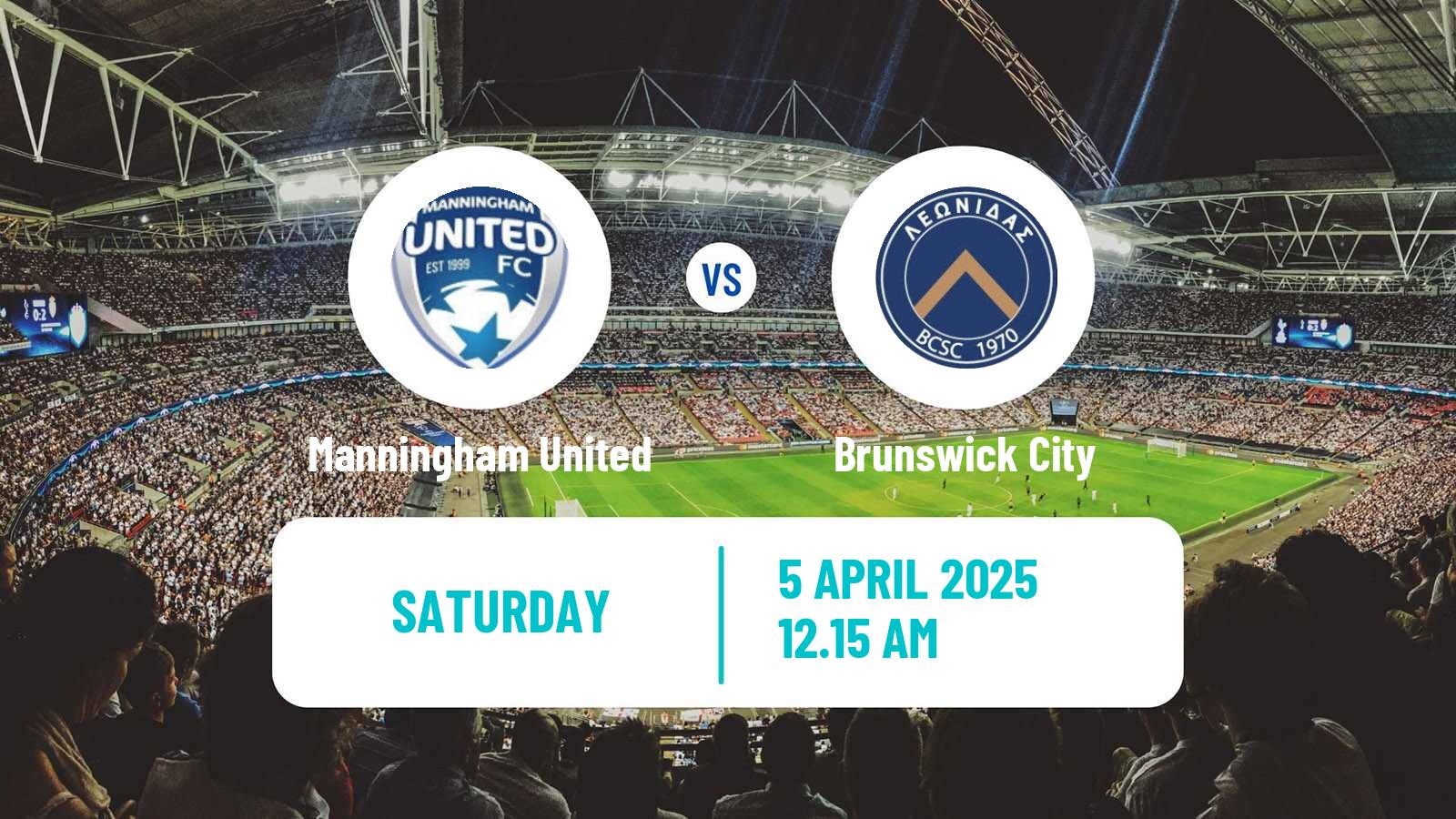Soccer Australian Victoria Premier League Manningham United - Brunswick City