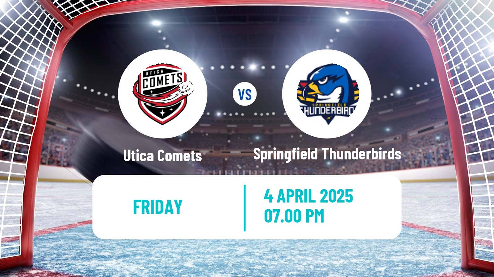 Hockey AHL Utica Comets - Springfield Thunderbirds
