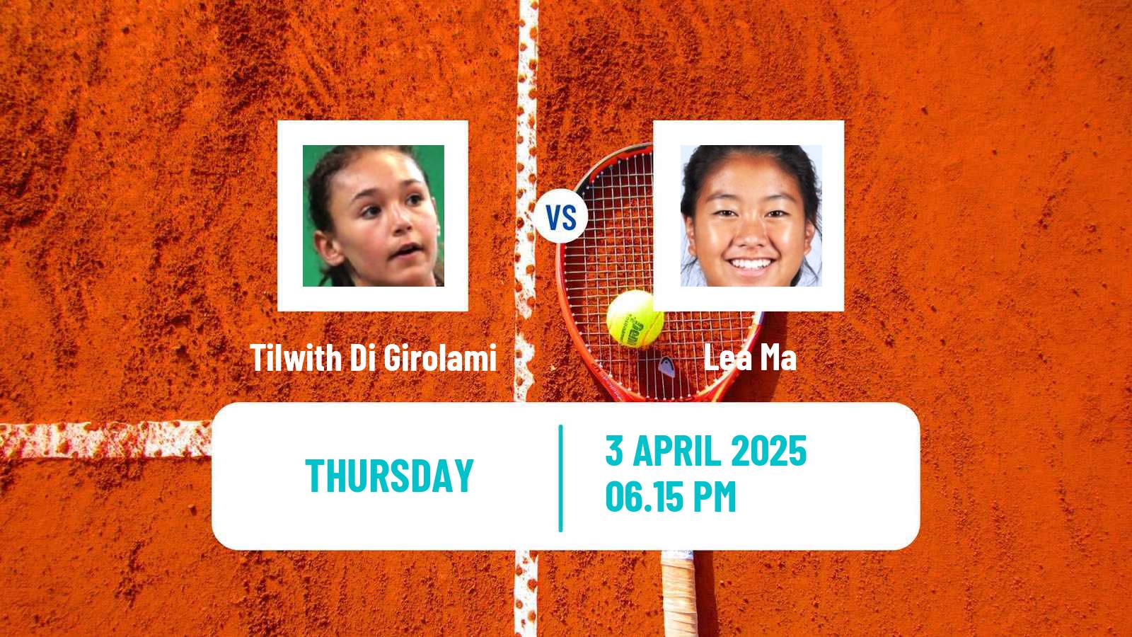 Tennis ITF W35 Jackson Ms Women Tilwith Di Girolami - Lea Ma
