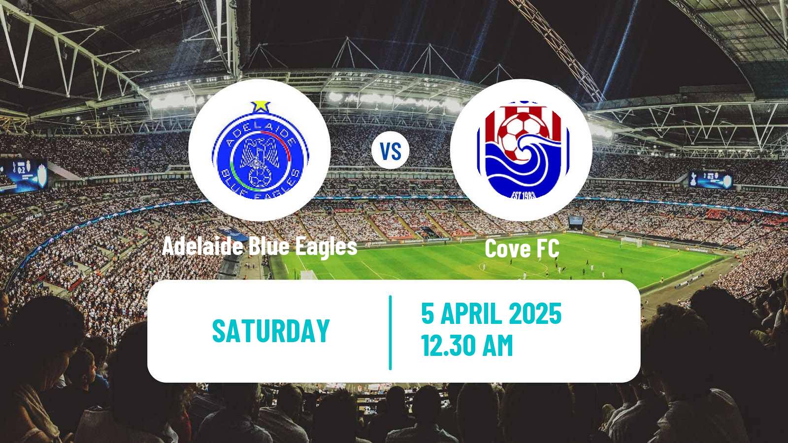 Soccer Australian SA State League Adelaide Blue Eagles - Cove