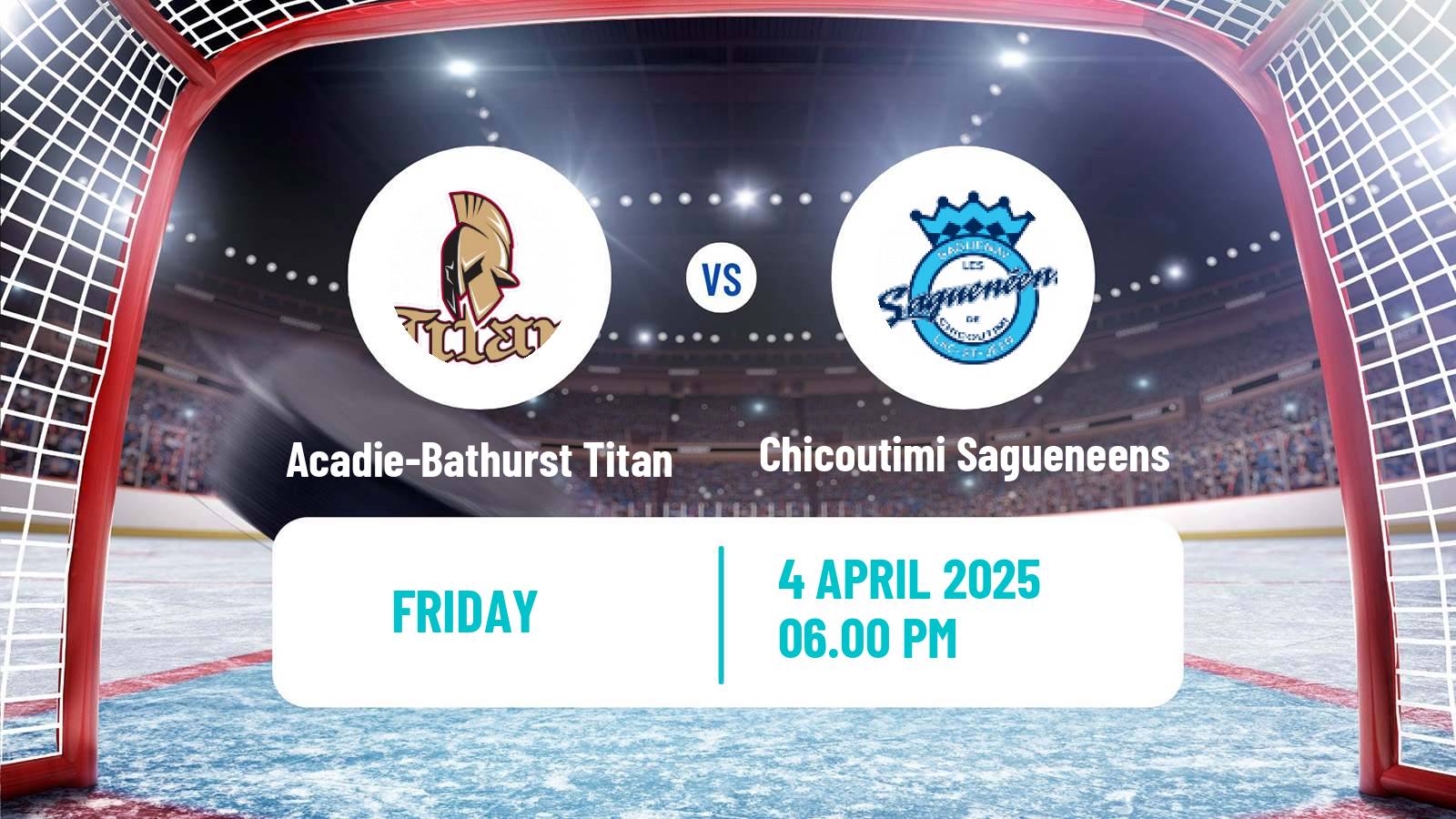 Hockey QMJHL Acadie-Bathurst Titan - Chicoutimi Sagueneens