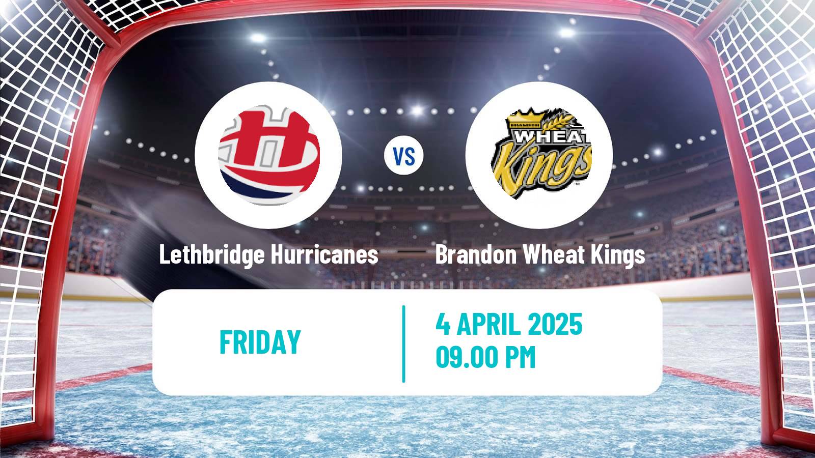 Hockey WHL Lethbridge Hurricanes - Brandon Wheat Kings
