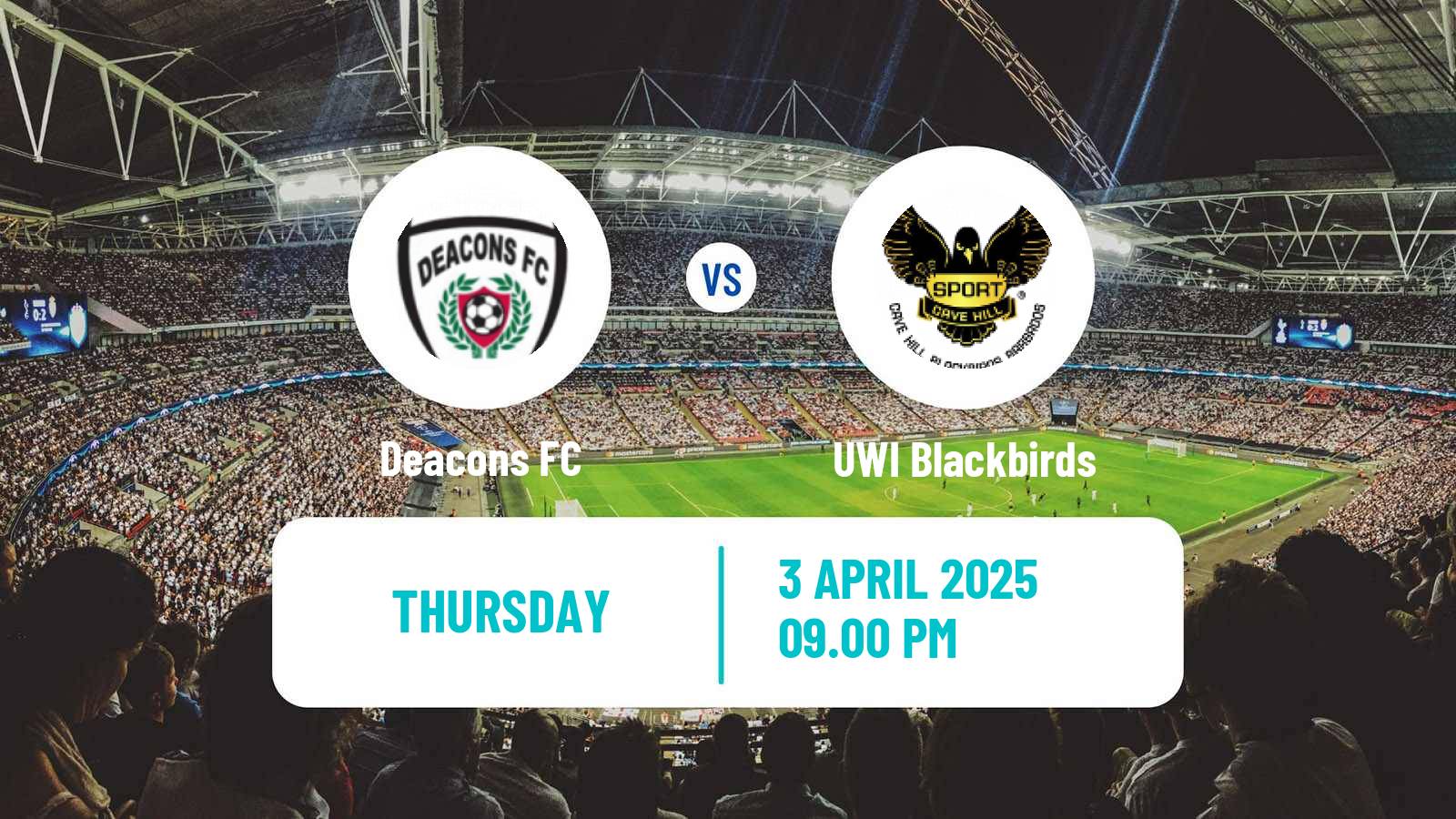 Soccer Barbados Premier League Deacons - UWI Blackbirds