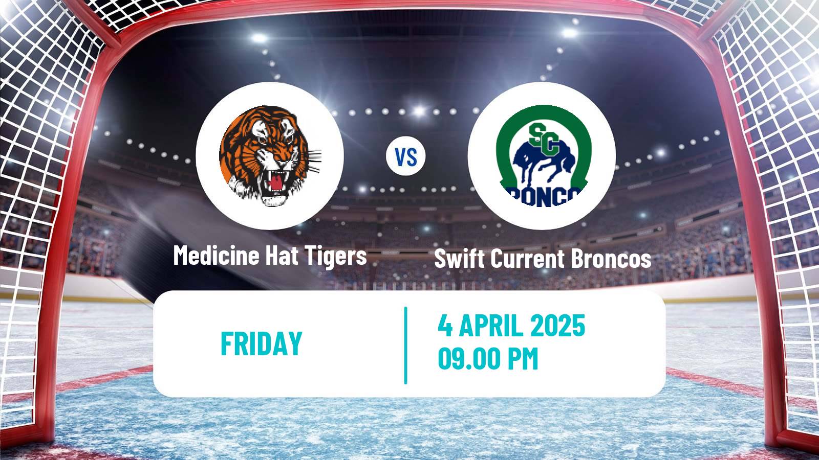 Hockey WHL Medicine Hat Tigers - Swift Current Broncos
