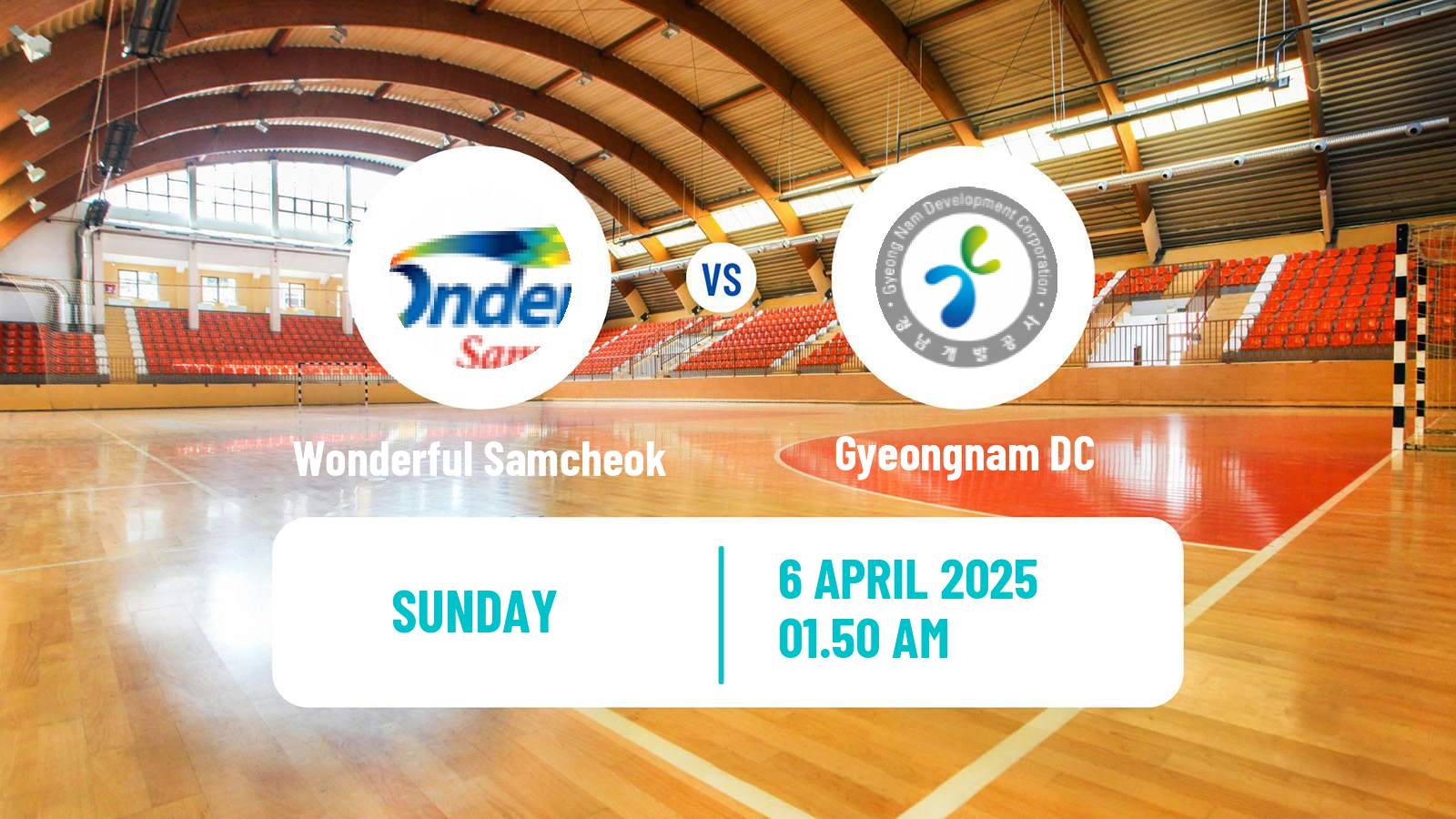 Handball South Korean 1st League Handball Women Wonderful Samcheok - Gyeongnam DC