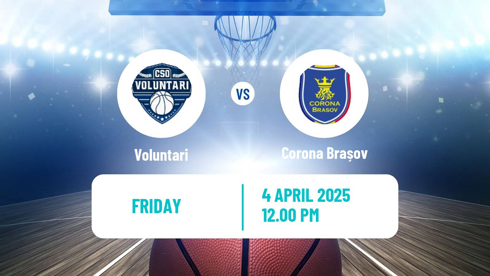 Basketball Romanian Divizia A Basketball Voluntari - Corona Brașov