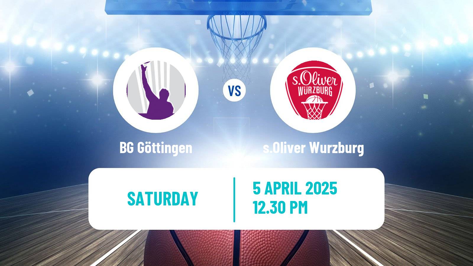 Basketball German BBL BG Göttingen - s.Oliver Wurzburg