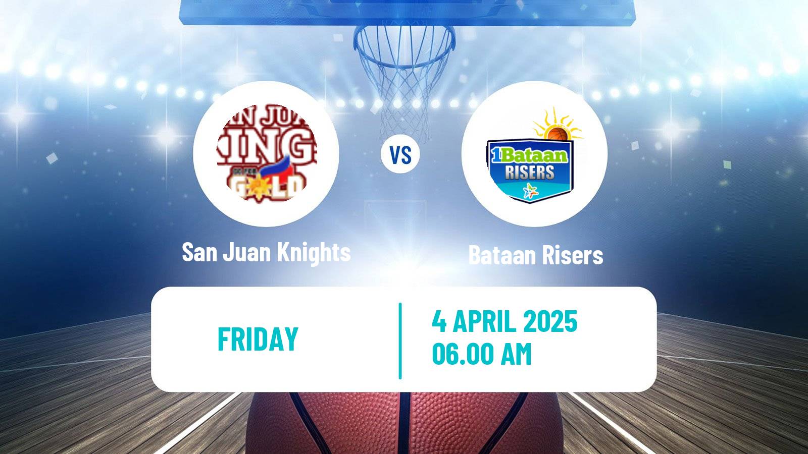Basketball Philippines MBPL  San Juan Knights - Bataan Risers