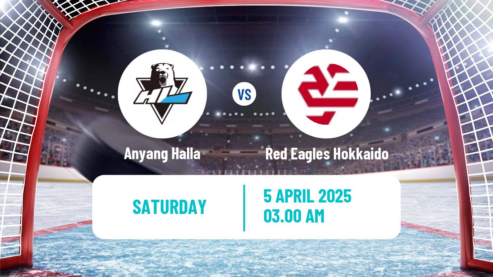 Hockey Asia League Ice Hockey Anyang Halla - Red Eagles Hokkaido