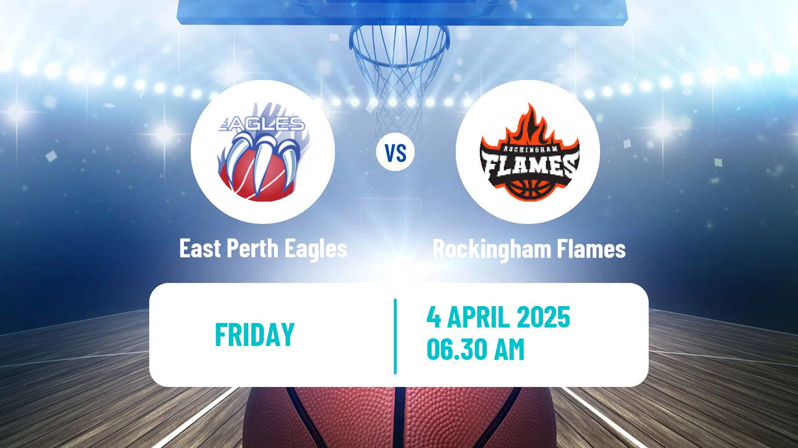 Basketball Australian NBL1 West Women East Perth Eagles - Rockingham Flames