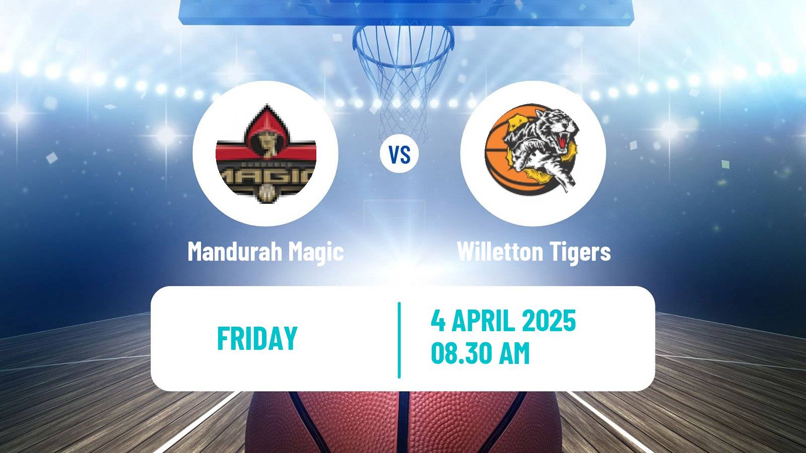 Basketball Australian NBL1 West Mandurah Magic - Willetton Tigers