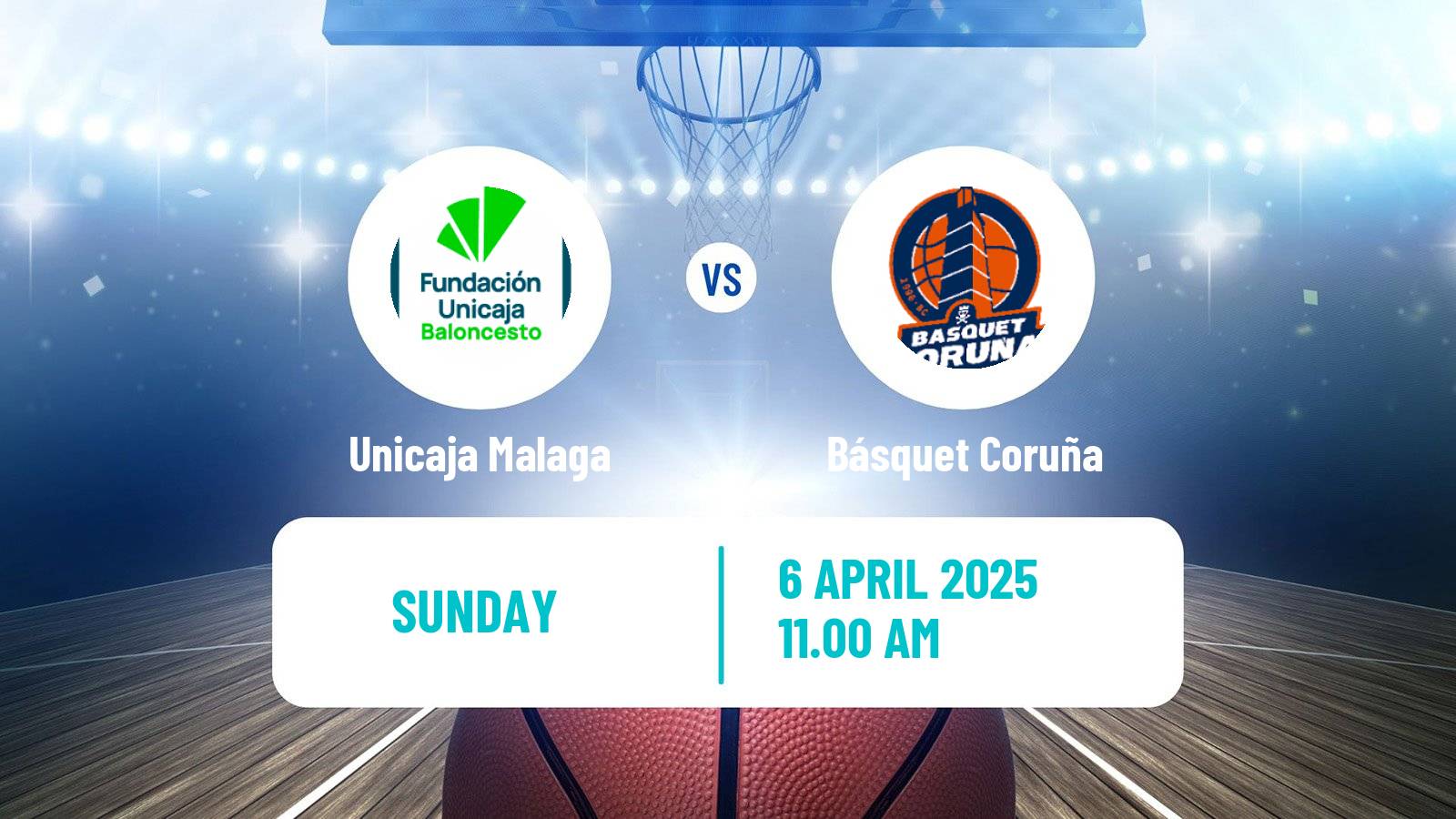 Basketball Spanish ACB League Unicaja Malaga - Básquet Coruña