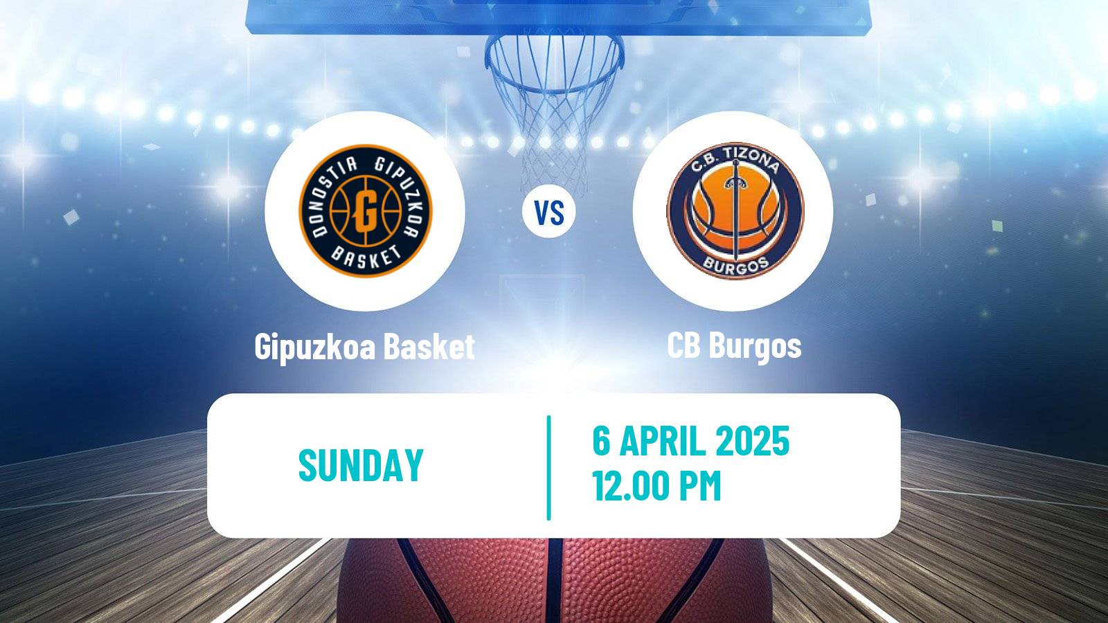 Basketball Spanish LEB Oro Gipuzkoa Basket - Burgos