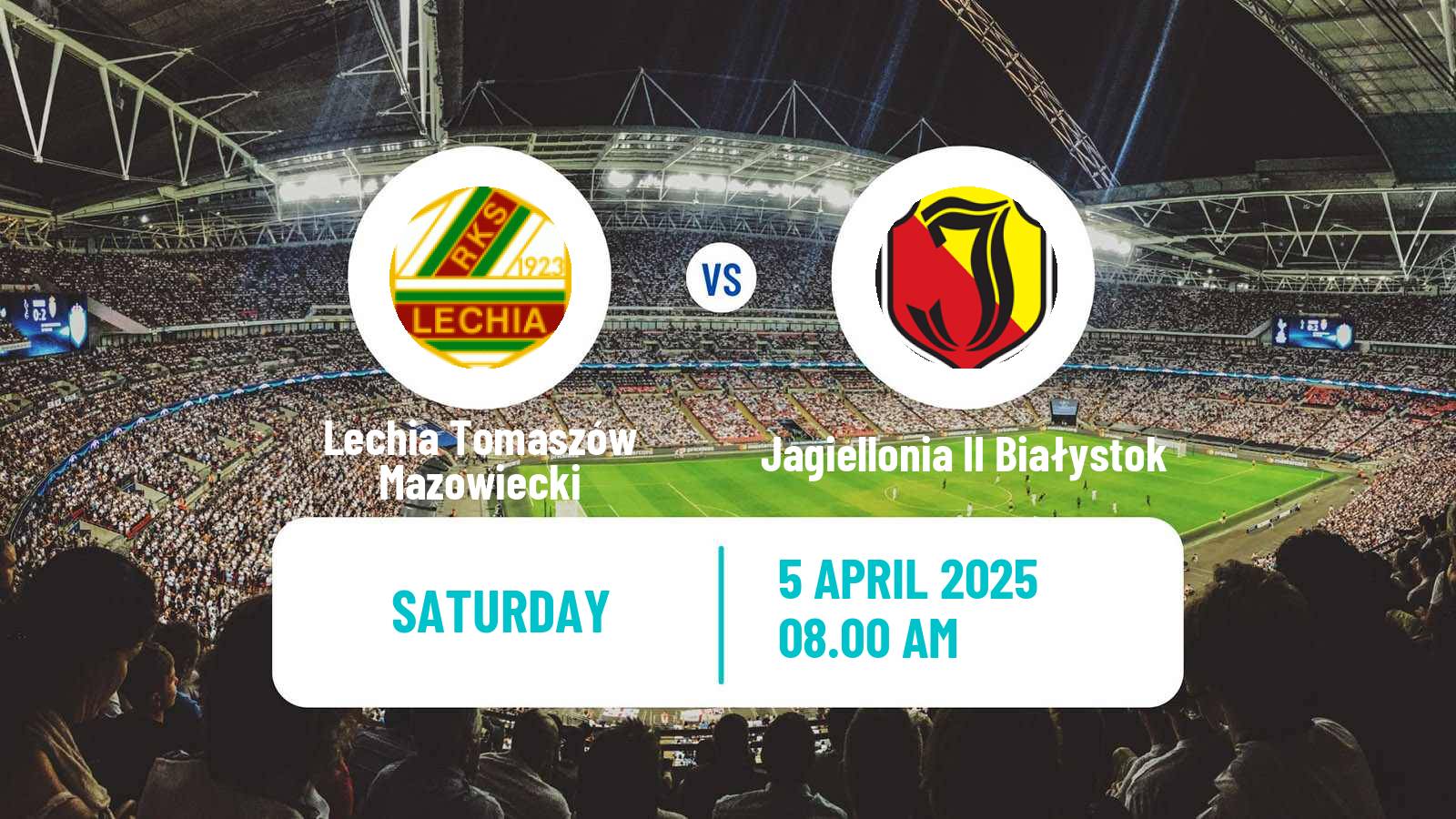 Soccer Polish Division 3 - Group I Lechia Tomaszów Mazowiecki - Jagiellonia II Białystok