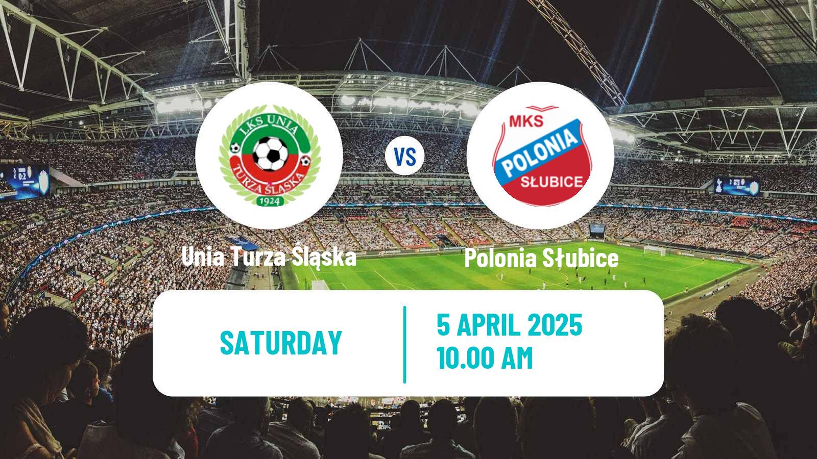Soccer Polish Division 3 - Group III Unia Turza Śląska - Polonia Słubice