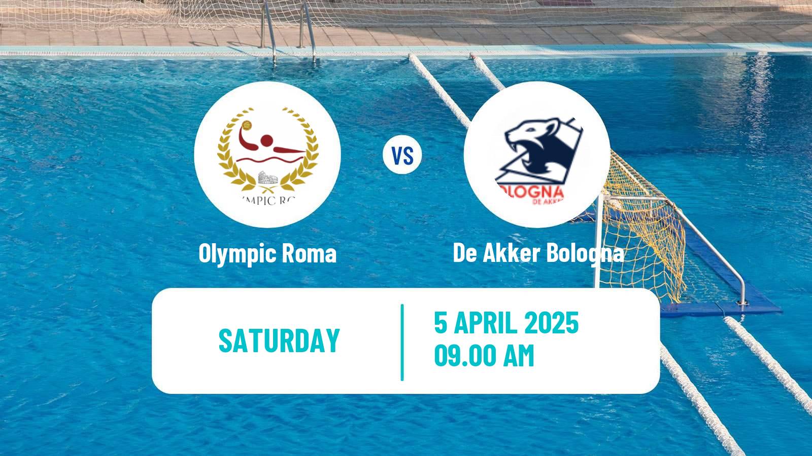 Water polo Italian A1 Water Polo Olympic Roma - De Akker Bologna