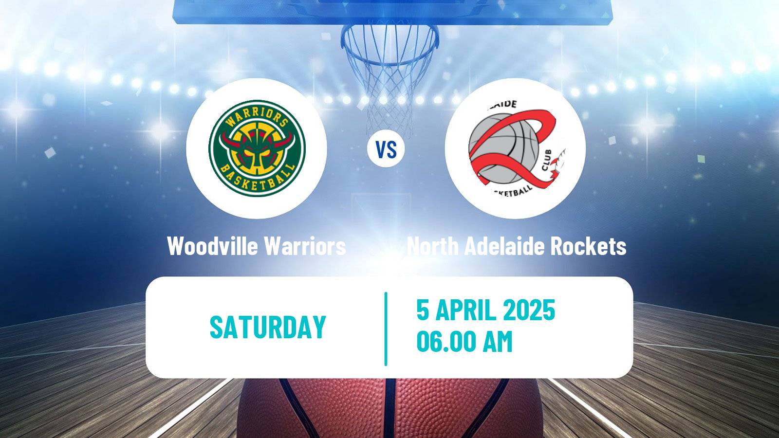 Basketball Australian NBL1 Central Woodville Warriors - North Adelaide Rockets