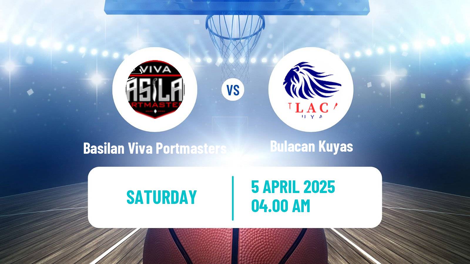 Basketball Philippines MBPL  Basilan Viva Portmasters - Bulacan Kuyas