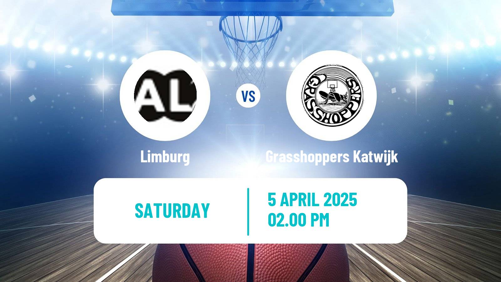 Basketball Dutch WBL Basketball Limburg - Grasshoppers Katwijk