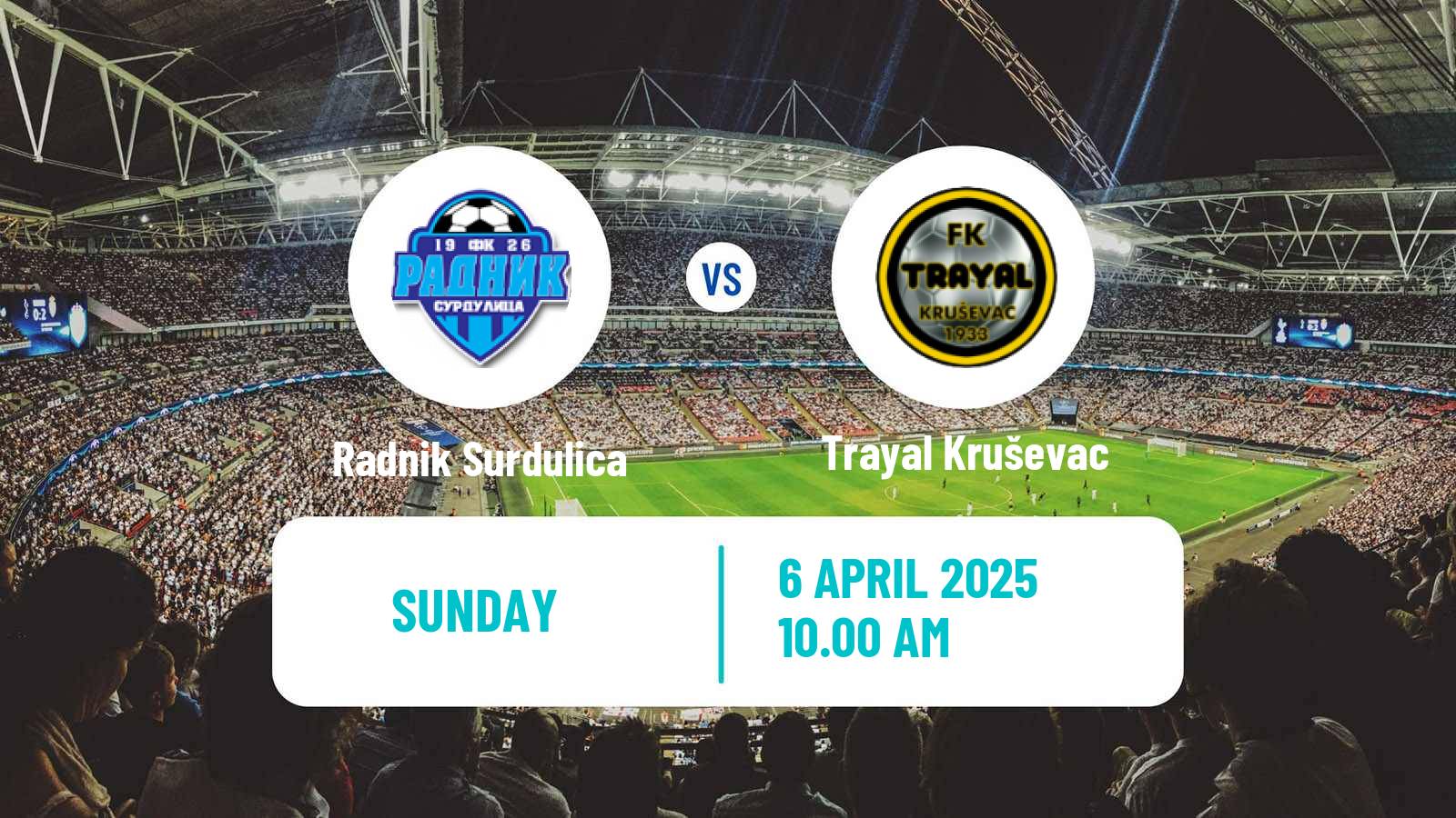 Soccer Serbian Prva Liga Radnik Surdulica - Trayal Kruševac