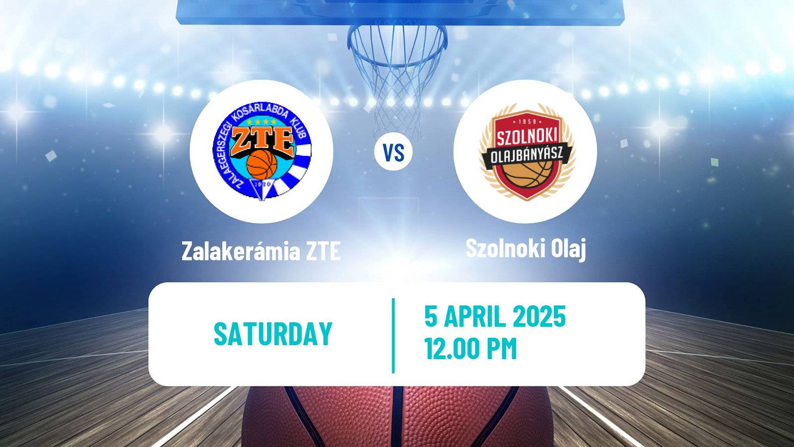 Basketball Hungarian NB I Basketball Zalakerámia ZTE - Szolnoki Olaj