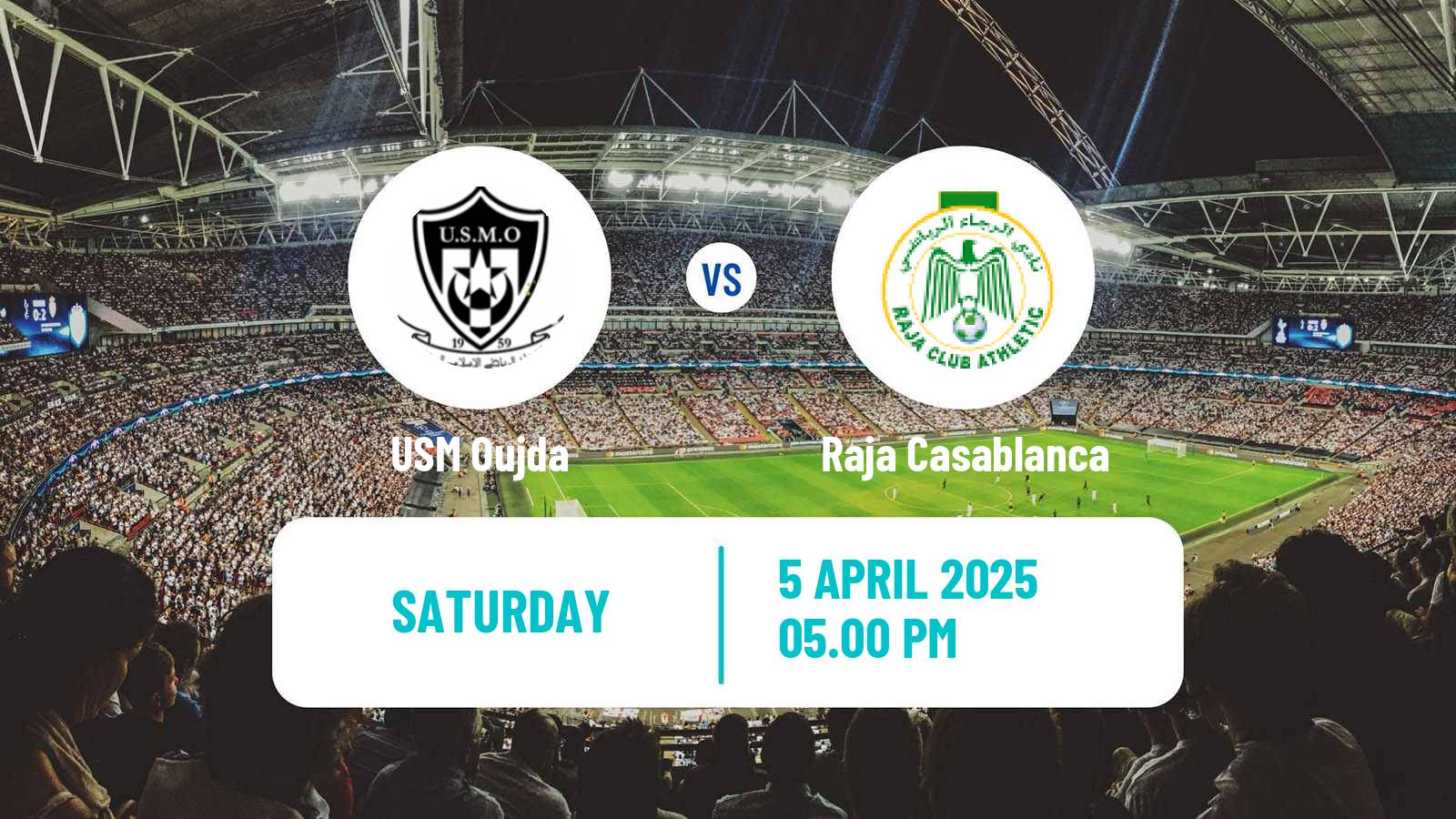 Soccer Moroccan Coupe du Trone USM Oujda - Raja Casablanca