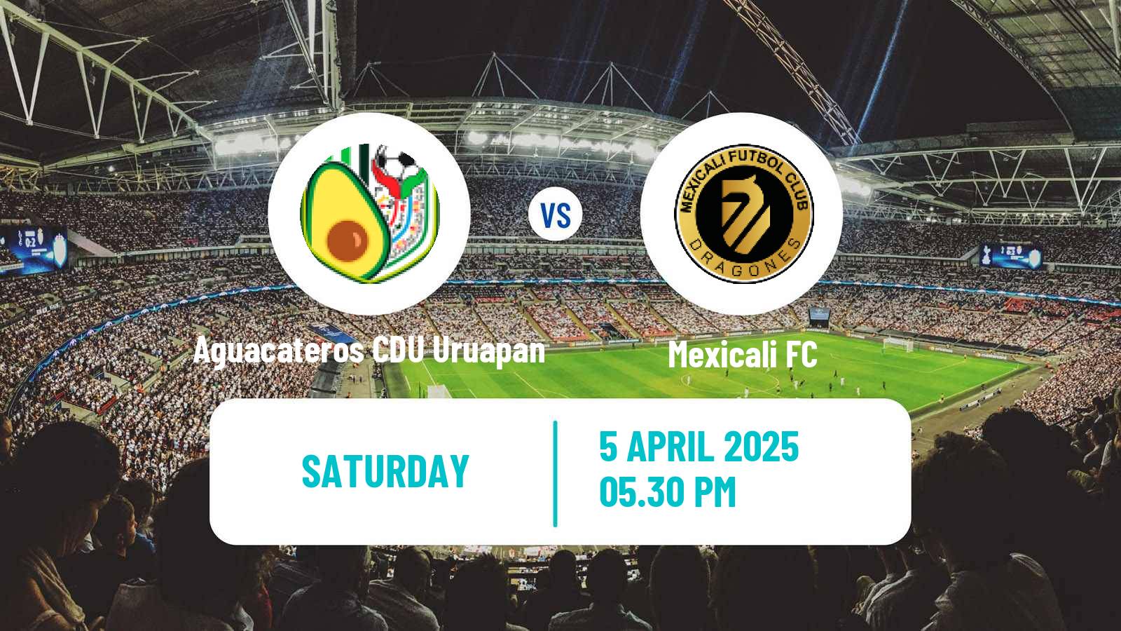 Soccer Mexican Liga Premier Serie A Aguacateros CDU Uruapan - Mexicali