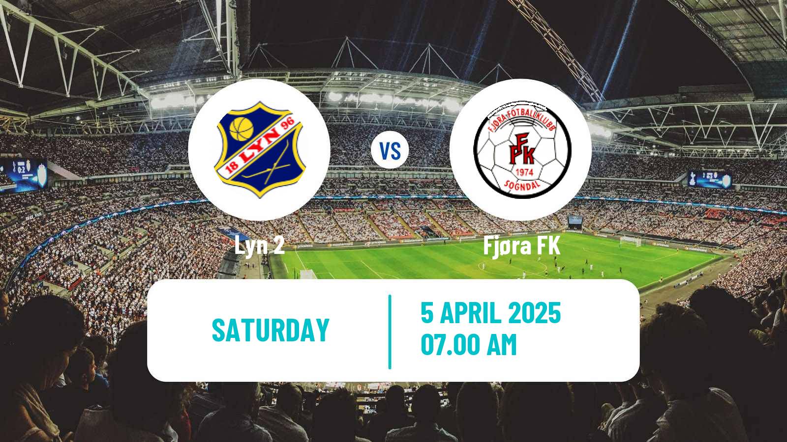 Soccer Norwegian Division 3 - Group 4 Lyn 2 - Fjøra