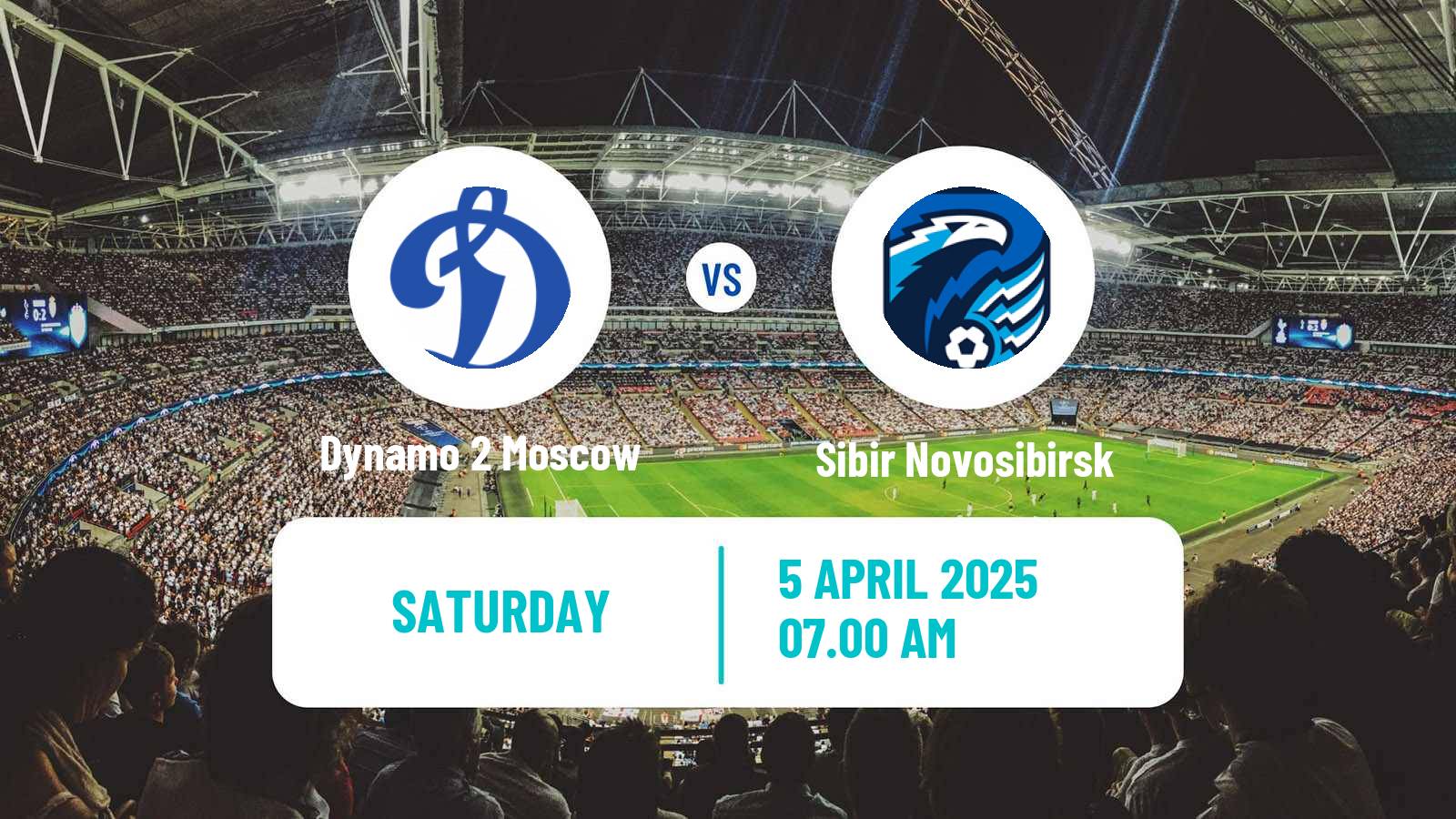 Soccer Russian FNL 2 Division A Silver Dynamo 2 Moscow - Sibir Novosibirsk
