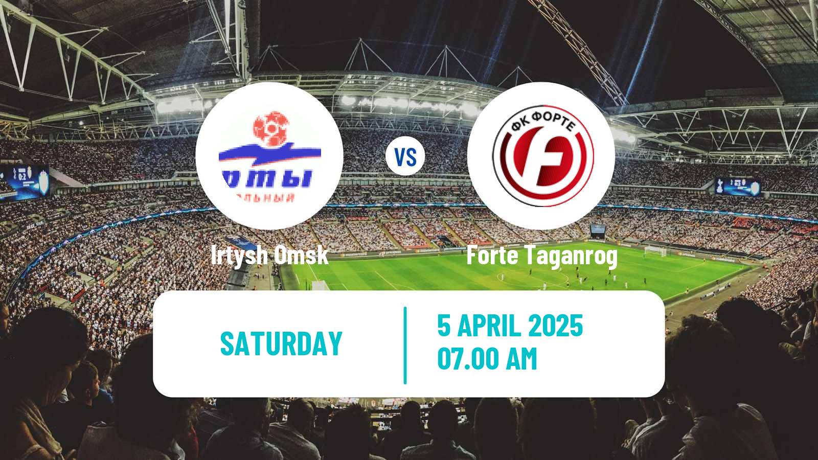 Soccer Russian FNL 2 Division A Silver Irtysh Omsk - Forte Taganrog