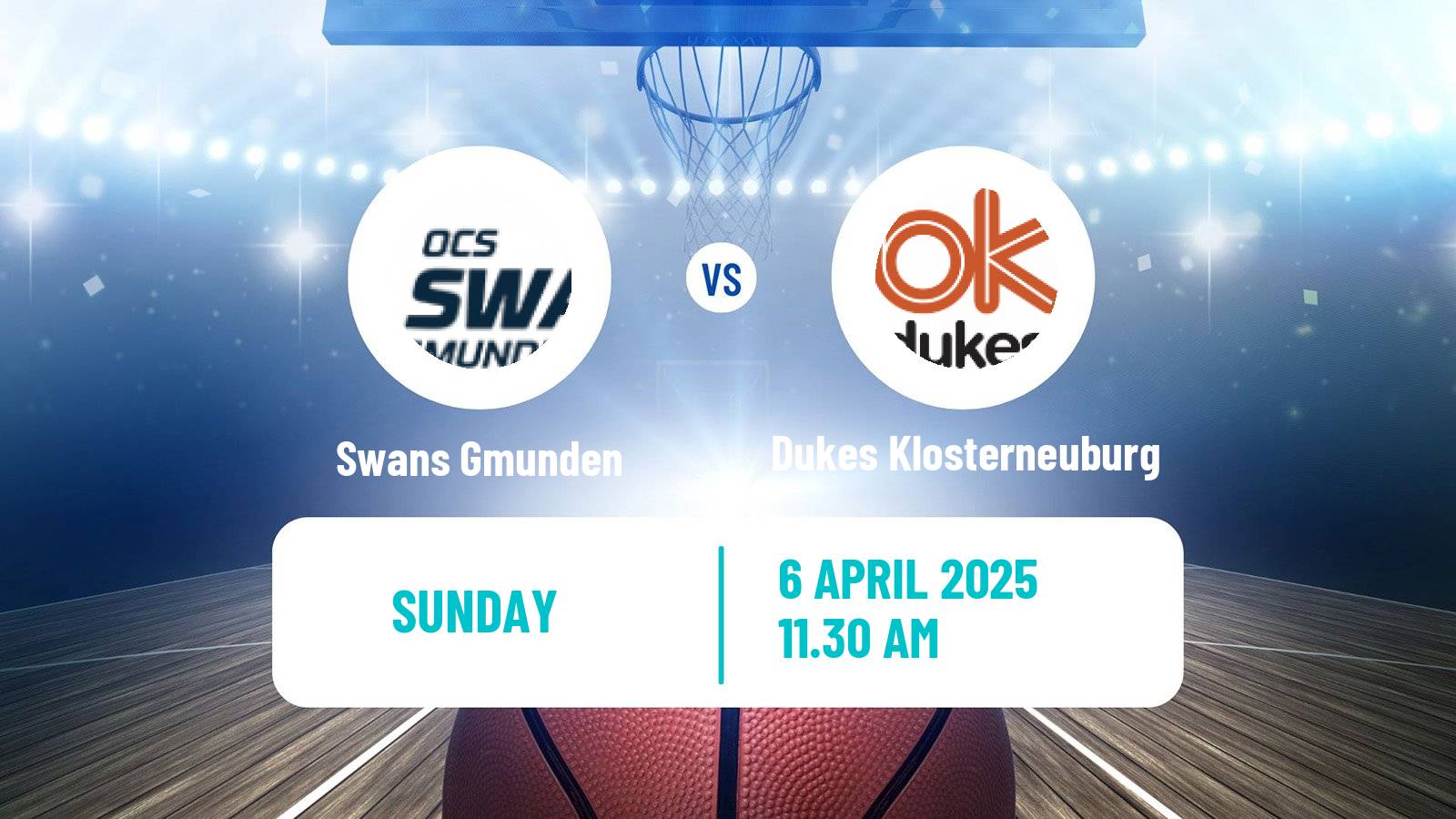 Basketball Austrian Superliga Basketball Swans Gmunden - Dukes Klosterneuburg
