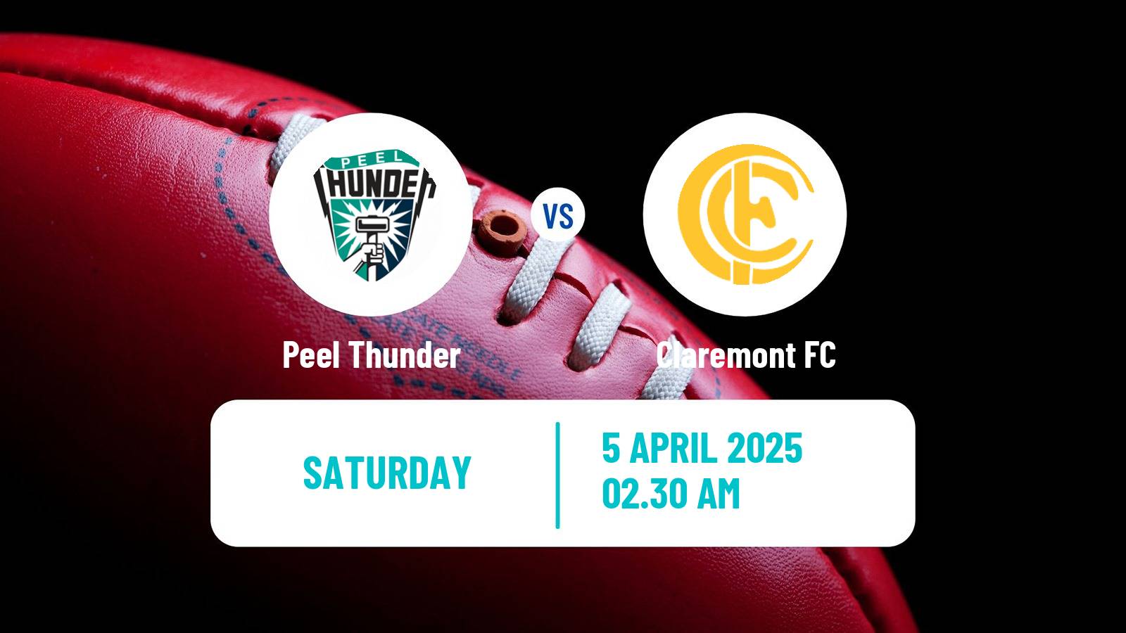 Aussie rules WAFL Peel Thunder - Claremont