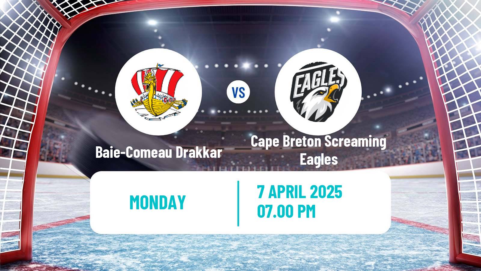 Hockey QMJHL Baie-Comeau Drakkar - Cape Breton Screaming Eagles
