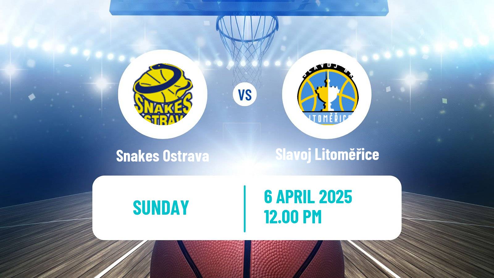 Basketball Czech 1 Liga Basketball Snakes Ostrava - Slavoj Litoměřice