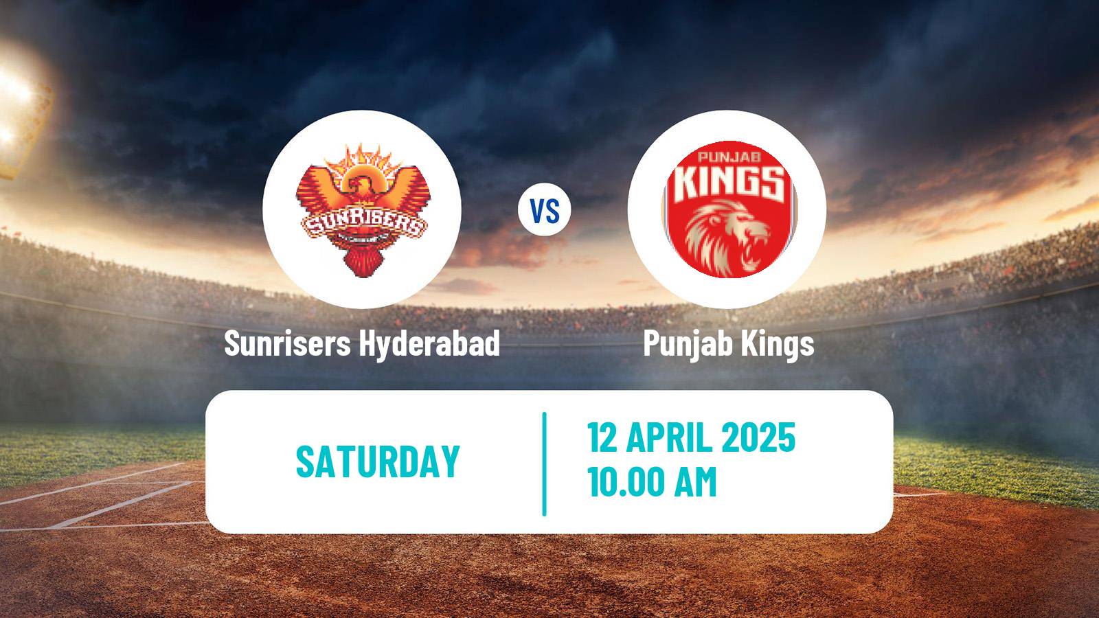 Cricket Indian Premier League Cricket Sunrisers Hyderabad - Punjab Kings