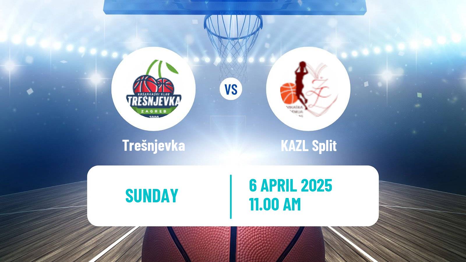 Basketball Croatian Premijer Liga Basketball Women Trešnjevka - KAZL Split