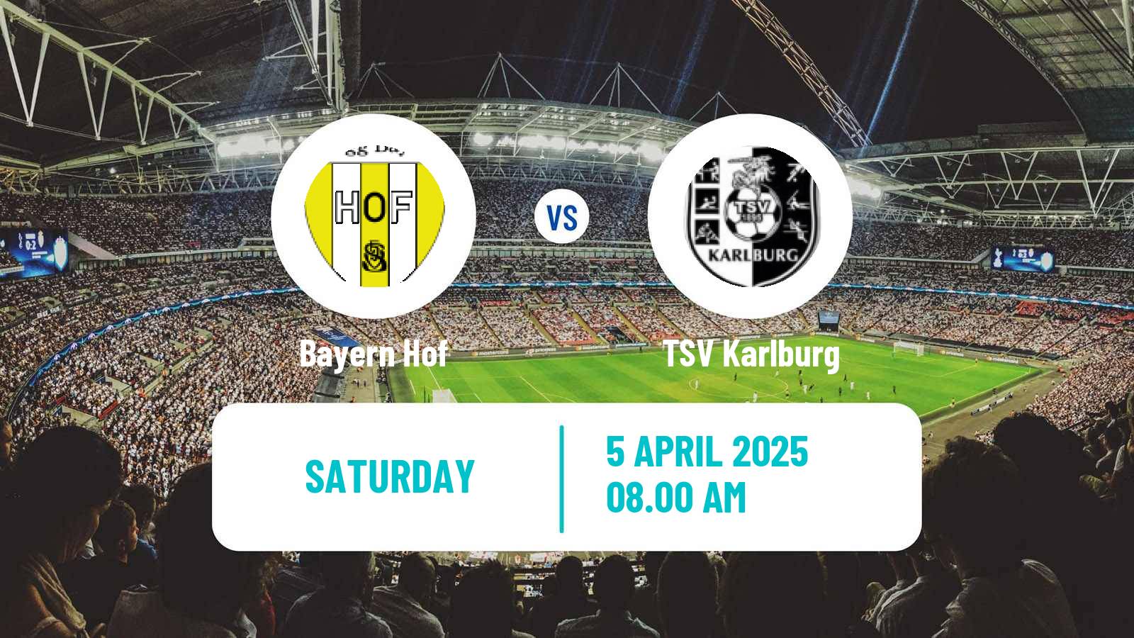 Soccer German Oberliga Bayern Nord Bayern Hof - Karlburg