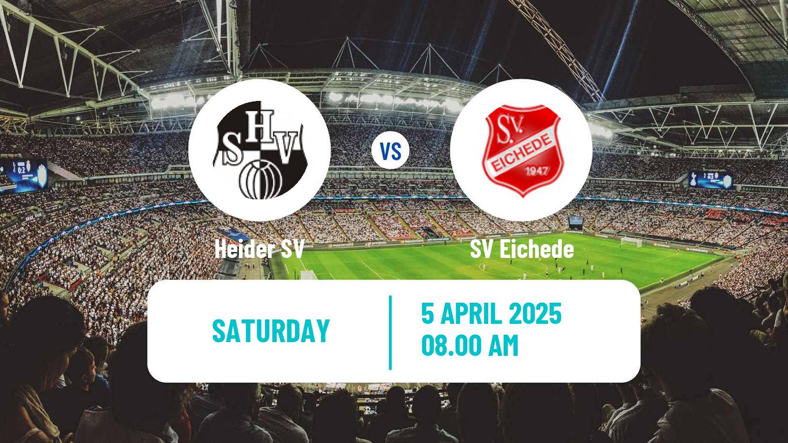 Soccer German Oberliga Schleswig-Holstein Heider SV - Eichede