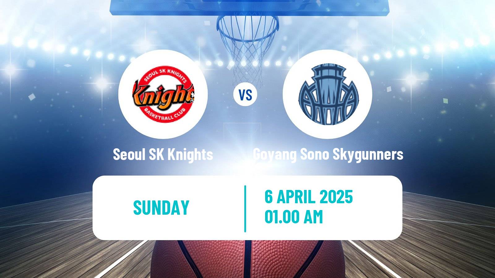 Basketball KBL Seoul SK Knights - Goyang Sono Skygunners