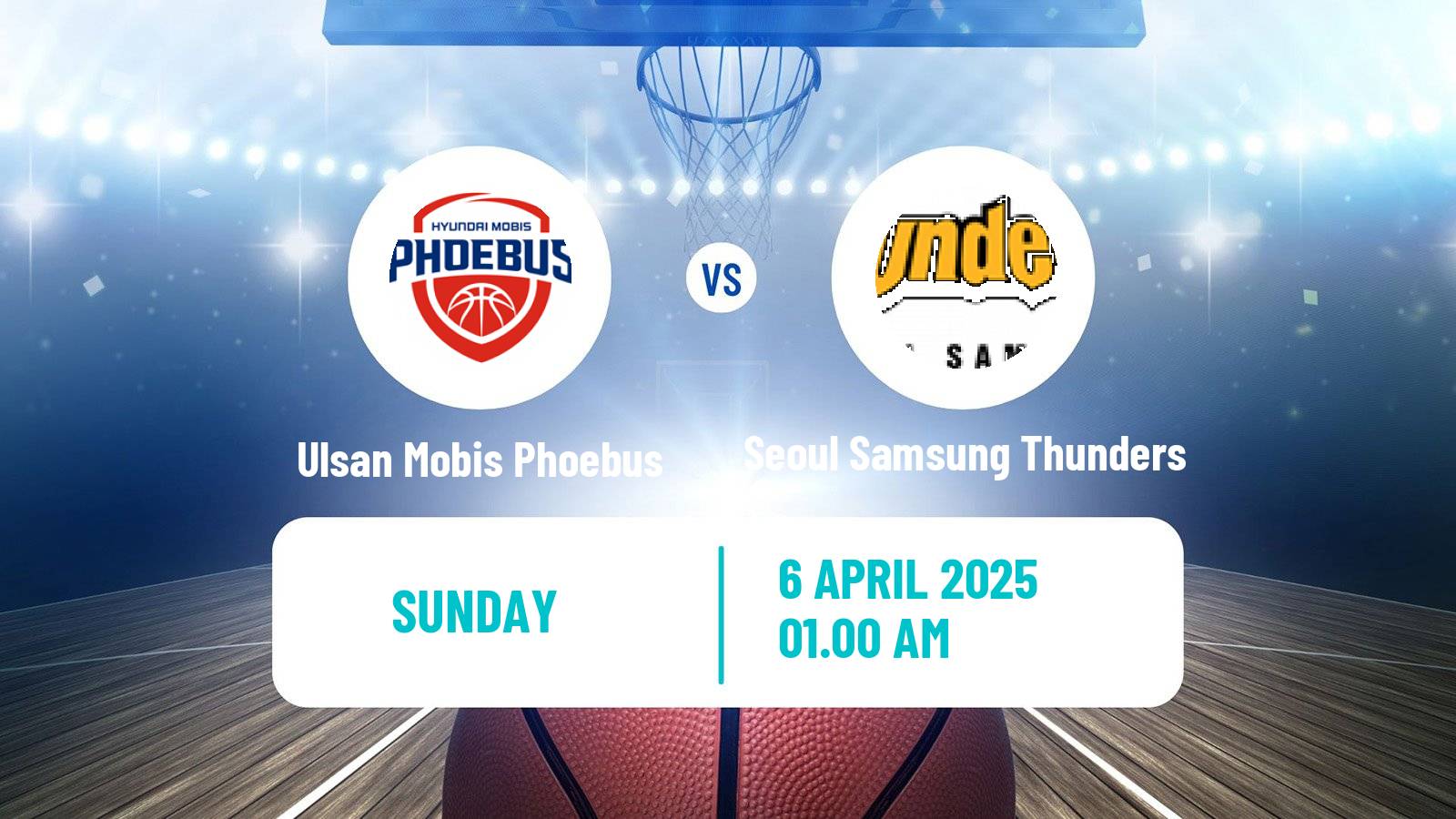 Basketball KBL Ulsan Mobis Phoebus - Seoul Samsung Thunders