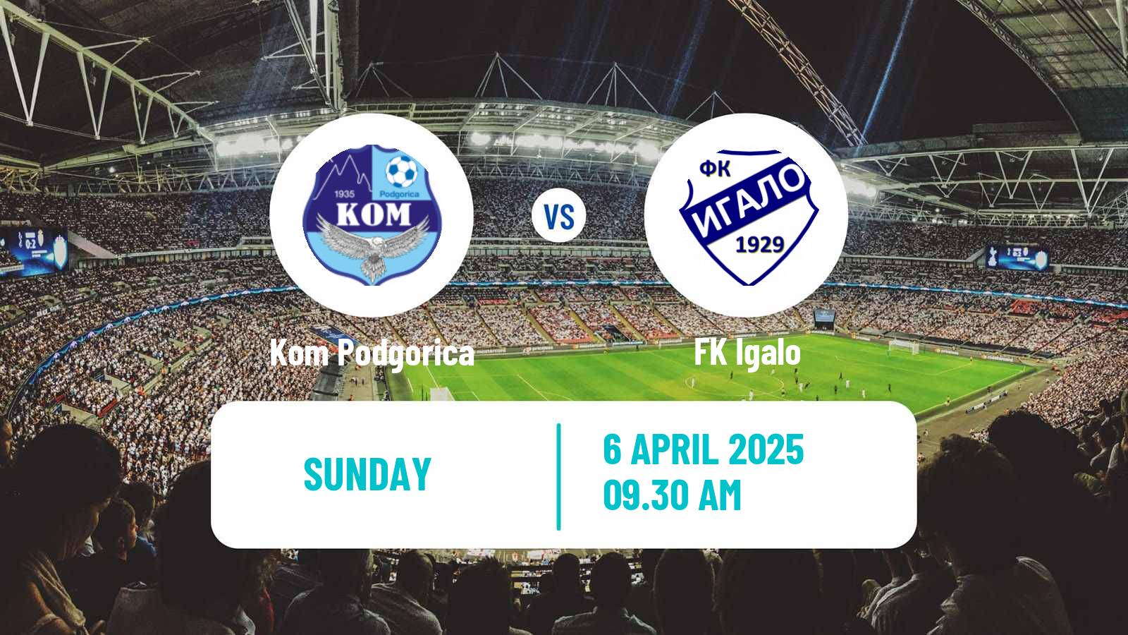Soccer Montenegrin Druga Liga Kom Podgorica - Igalo