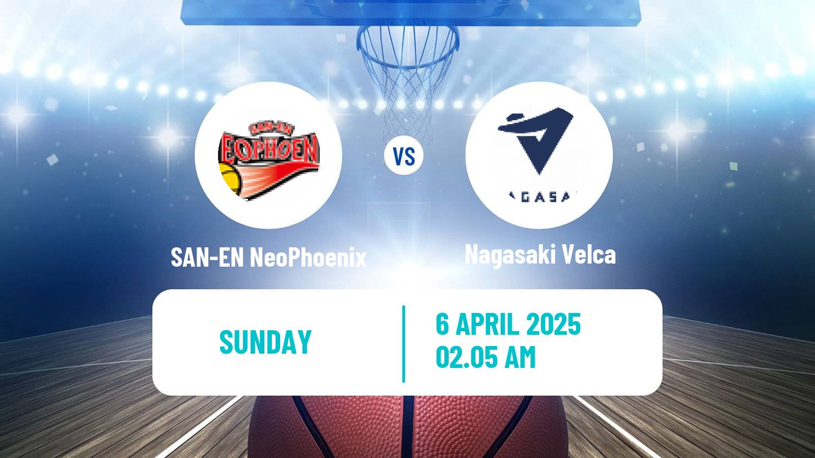 Basketball BJ League SAN-EN NeoPhoenix - Nagasaki Velca