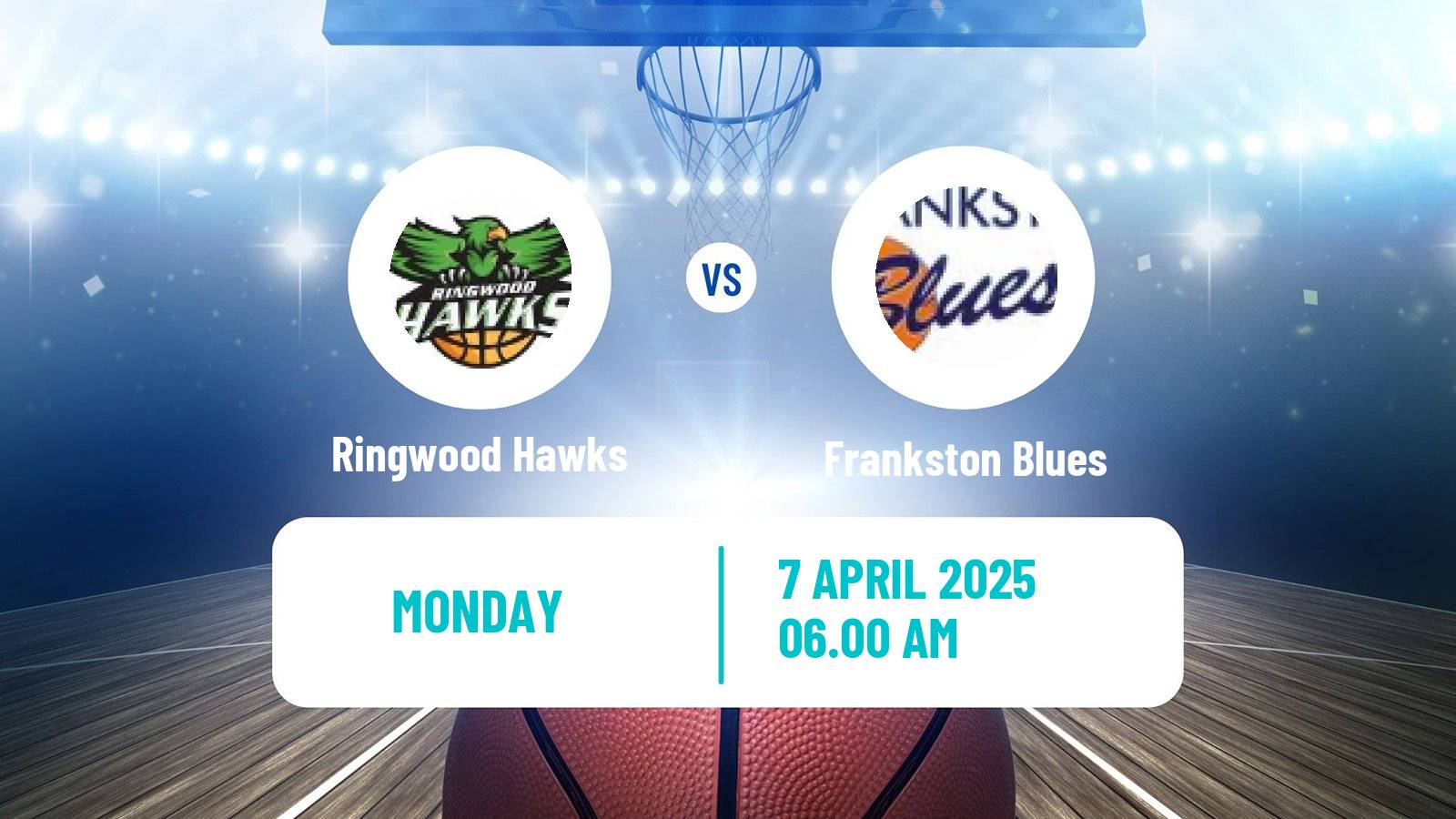 Basketball Australian NBL1 South Ringwood Hawks - Frankston Blues