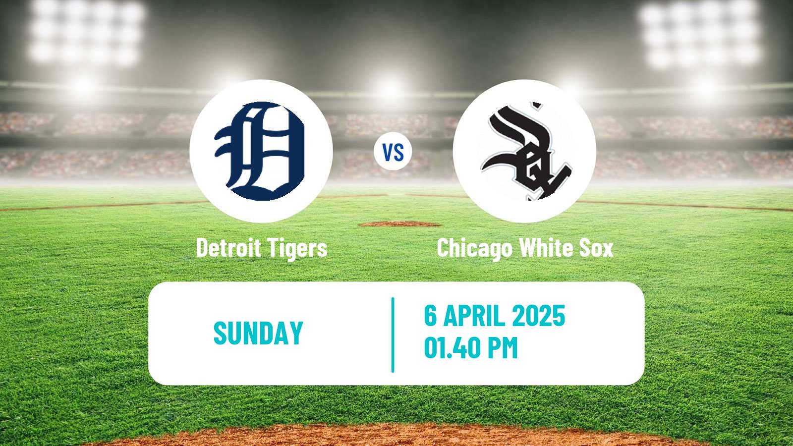 Baseball MLB Detroit Tigers - Chicago White Sox