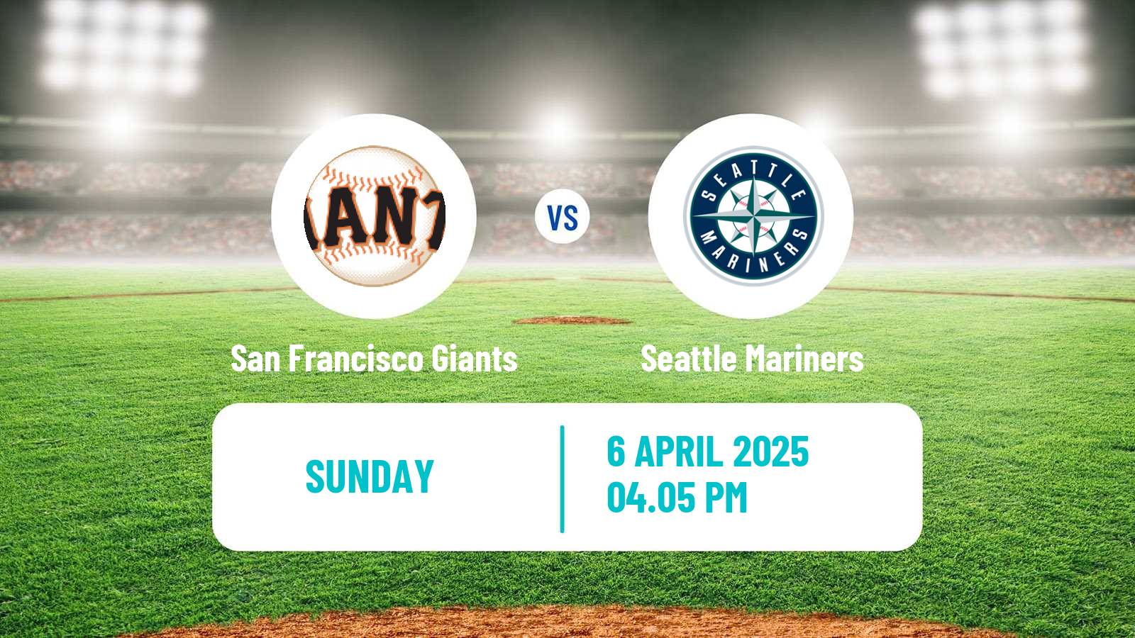 Baseball MLB San Francisco Giants - Seattle Mariners