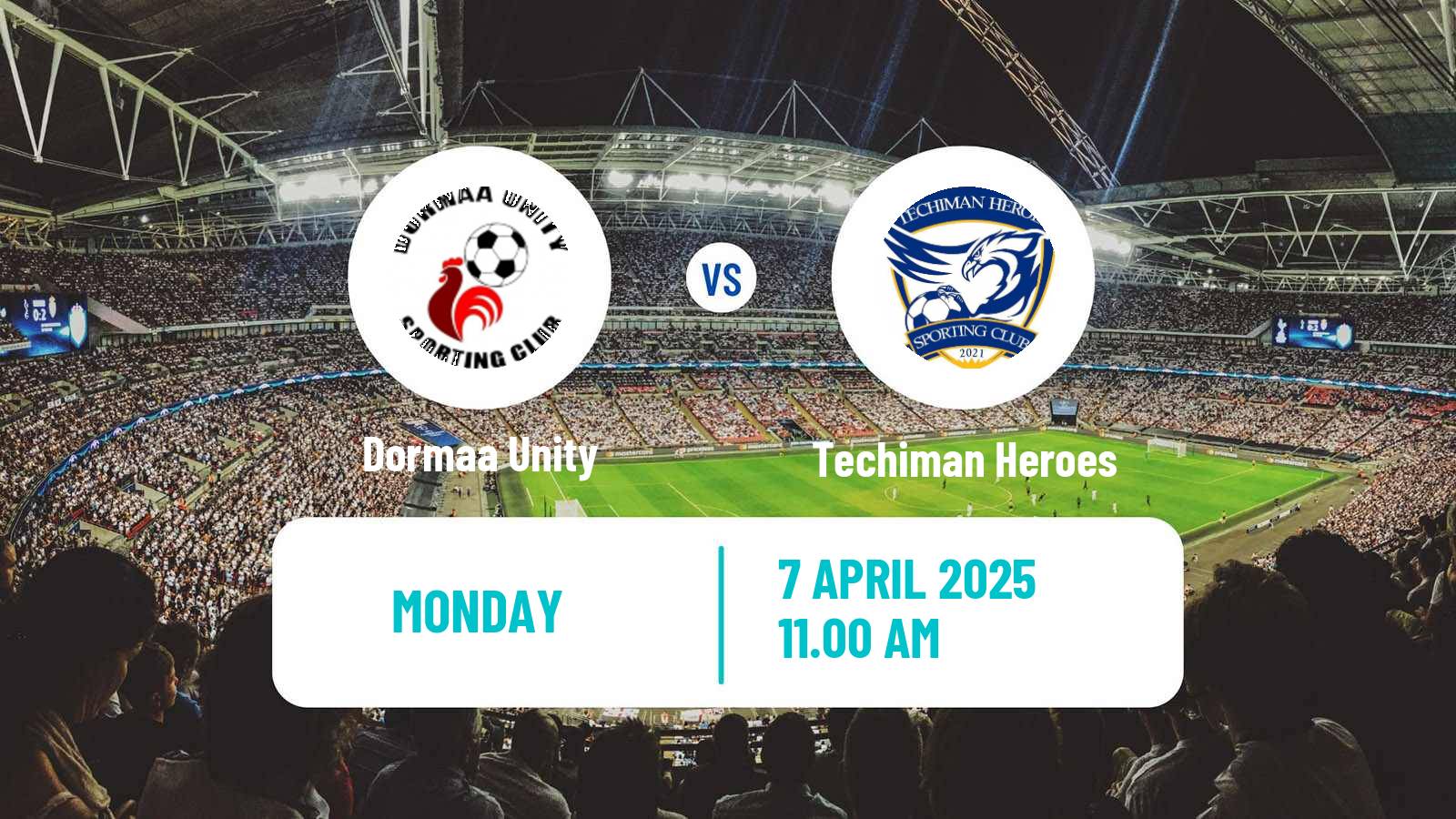 Soccer Ghanaian Division One League Dormaa Unity - Techiman Heroes